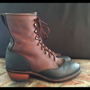 Santa Fe Boot Co Womens Lacer Kiltie Western Roper Boot